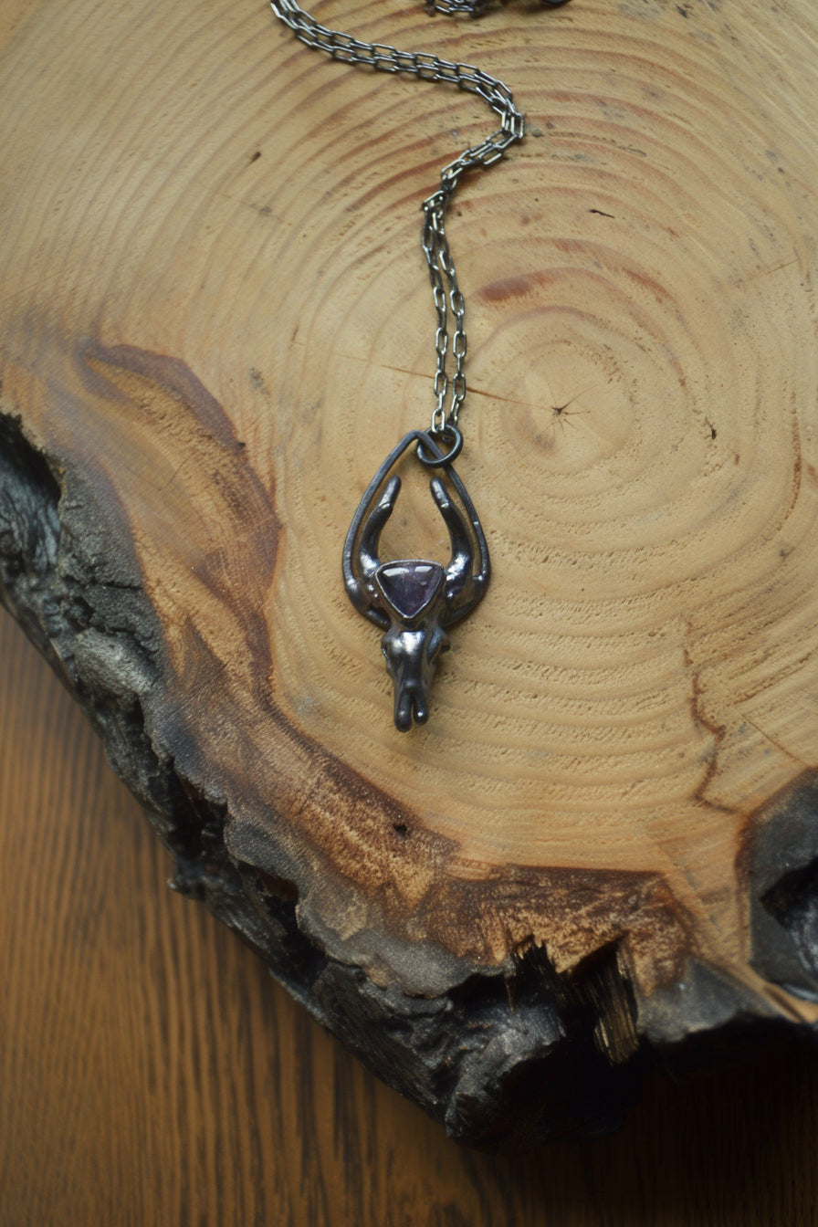 Lord's Mobile collaboration - Antler black pendant