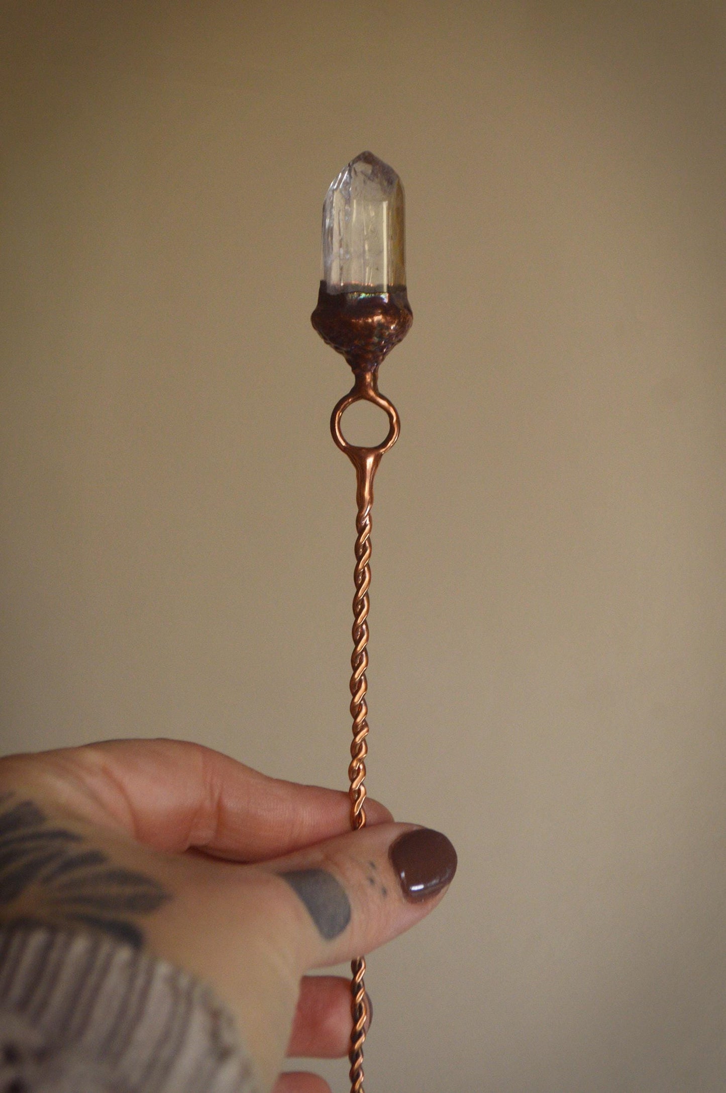 Botanical hair stick. Real leaf hair jewellery